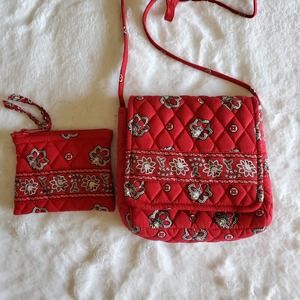 Vera Bradley NWOT Retired Red Bandana Crossbody Bag